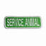 K9 Service_GreenWhite_2x6_V Esaservice Animal Patches (pack Of 1)