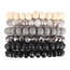 Dobbi HDB3538 Wood Rondelle Beads Stockable Charm Bracelet Set (pack O