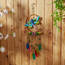 Accent 4506861 Glass Leaves Colorful Wind Chimes - Dragonfly