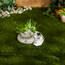 Accent 4506648 Snail Garden Planter With Solar Light-up Tentacles
