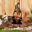 Accent 4506715 Metal Gnome Garden Stake - Striped Hat