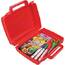 Deflecto DEF 39506RED Antimicrobial Storage Case Red - External Dimens