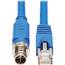 Tripp NM12-6A2-03M-BL Ethernet Cable Shielded M12 X-code 3m