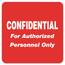 Tabbies TAB 40570 Confidential Authorized Personnel Only Label - 2 X 2
