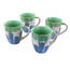 Meritage 109306.01 Coral 4 Piece 20 Ounce Stoneware Cup Set In Green