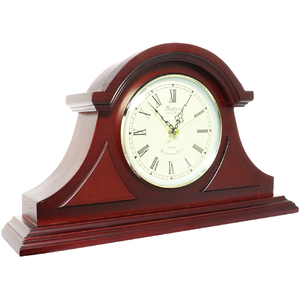 Refurbished Bedford BED1430RW Clock Collection Redwood Tambour Mantel 