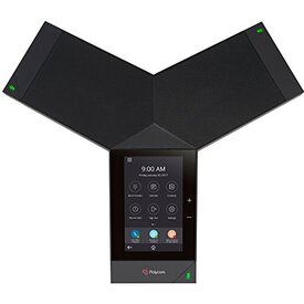 Skype for Business/O365/Lync Edition Polycom Trio 8500 Conference Phone with Polycom UCS SfB License  Built-In Bluetooth  802.3af PoE  NO POWER KIT  Includes 7.6m/25 Ft Ethernet Cable