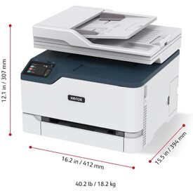 XEROX C235 COLOR MULTIFUNCTION PRINTER, PRINT/COPY/SCAN/FAX, UP TO 24PPM, LETTER
