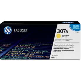 HP 307A (CE742A) Toner Cartridge - Single Pack - Laser - 7300 Pages - Yellow - 1 Each