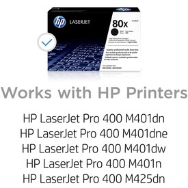 HP 80X (CF280X) Toner Cartridge - Single Pack - Laser - 6900 Pages - Black - 1 Each
