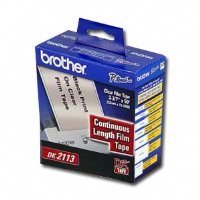 Brother DK2113 Cont  Film Label Blk Clear