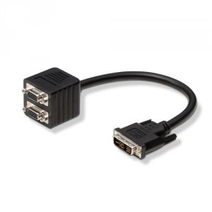 Belkin F2E7902-01-SV Vga To Dvi-i Adapter With Dual Hd-15 Outputs