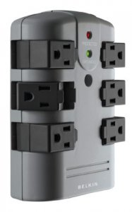 Belkin BP106000 6-outlet Pivot-plug Surge Protector, Wal