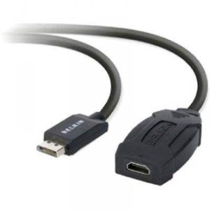 Belkin F2CD004B Audiovideo Cable - Displayporthdmi For Audiovideo Devi