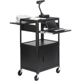 Bretford CA2642DNS-E5 Adjustable Av Cabinet Cart With Two Slide Out Ac