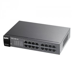 Zyxel ES1100-16 16-port 10100 Desktop Switch Fanless