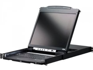 Aten CL5800N 19 Inch Dual Rail Lcd Console With Usb  Ps2 Support