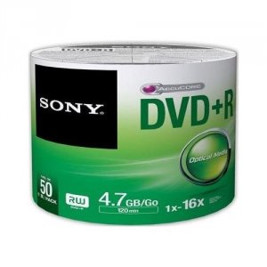 Sony 50DPR47SB 50pk Dvdr Bulk Col Shrink Wrap