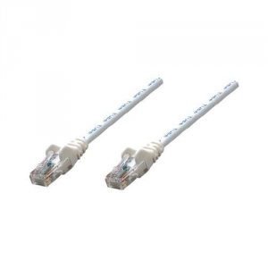 Intellinet 320702 14 Ft  White Cat5e Snagless Patch Cable