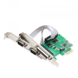 Syba SI-PEX50054 Pcie 2x Serial Db9 Port, 1x Parallel Po