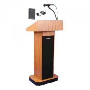 Amplivox SW505-MH Executive Column Lectern - Wireless - Mh