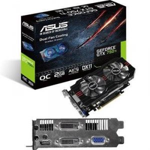 Asus GTX750TI-OC-2GD5 Geforce Gtx750 Ti Oc 2gb Ddr5 Pcie 3.0