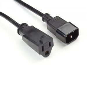 Black EPXR15 Power Cord Adapter 1ft