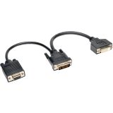 Tripp P564-06N-DV 6in Dvi Digital Y Splitter Cable Dvi-i M To Dvi-d F 