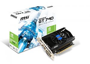 Msi N740-2GD3 Video Card N740-2gd3 Gt740 2g Ddr3 128b Pcie3.0 Ddvid Hd