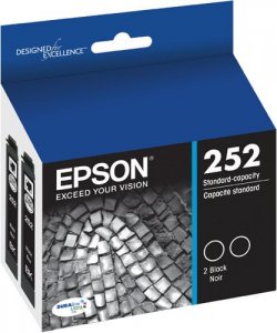 Epson T252120-D2 T252 Durabrite Black Dual Pack