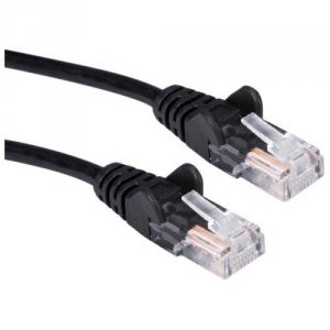 Qvs CC5-14BK 3pk 14ft Cat5e Blk Ethernet