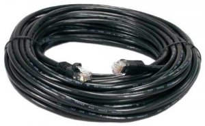 Qvs CC5-25BK 3pk 25ft Cat5e Blk Ethernet