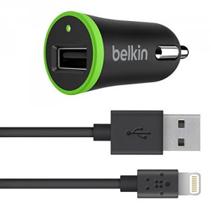 Belkin F8J121BT04-BLK Boostup Car Charger With Chargesync Cable(12 Wat