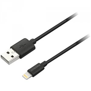 Macally MISYNCABLEL3 3' Lightning Usb Cable Black