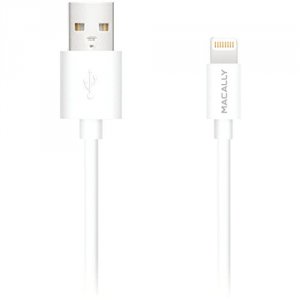 Macally MISYNCABLEL3W 3' Lightning Usb Cable White