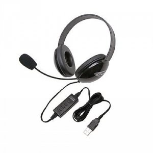 Ergoguys 2800BK-USB Califone Kids Usb Stereo Headset Black