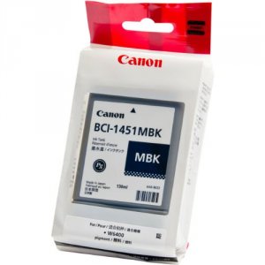 Original Canon 0175B001AA Bci 1451 Matte Black Ink Tank 130ml For W640