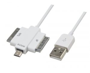 Syba CL-CAB20143 Cl Cab20143 30 Usb Charger Sync Cable For Ipad Iphone