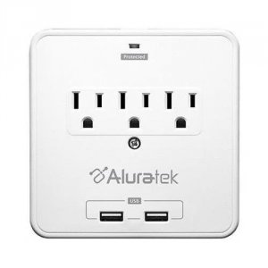 Aluratek AUCS07F Mini Surge Dual Usb Charging Station With Smartphone 