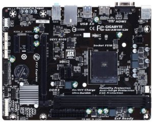 Gigabyte GA-AM1M-S2H Mb Ga Am1m S2h Amd Am1 Fs1b 32g Ddr3 Pcie Sata Us