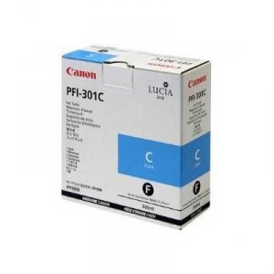 Original Canon 1487B001 Pigment Cyan Ink Tank 330ml Pfi 301c