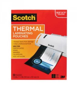 3m TP3854-50 Scotch Thermal Laminating Pouches - Sheet Size Supported: