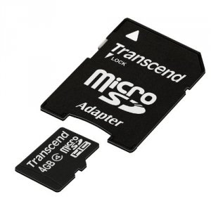 Transcend TS4GUSDHC4 4gb Microsdhc Card Class 4(sd 2.0)