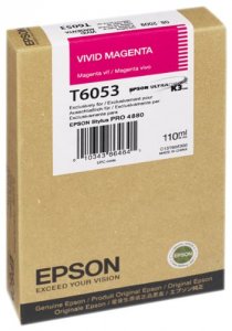 Original Epson T605300 Vivid Magn Ink Cart 110ml For Stylus Pro 4800 4