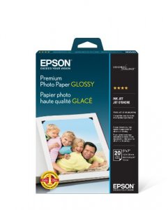 Epson EPSC11CK23201 Premium Glossy Photo Paper, Borderless, 5in X 7in.