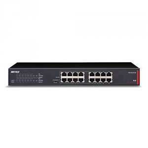 Buffalo BS-GU2016P Gigabit Poe Switch 16port       Enet Green Lifetime