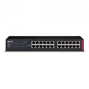 Buffalo BS-GU2024 Rackmount Gbe Switch 24port     Enet Green Lifetime 