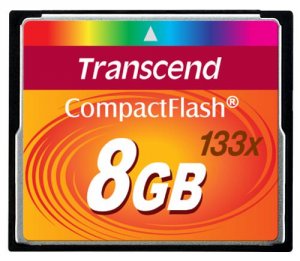 Transcend TS8GCF133 8gb Cf Card (133x)