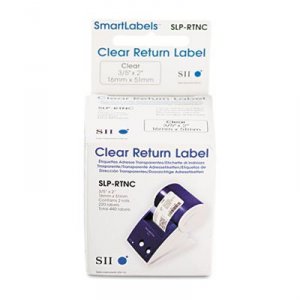 Seiko SLP-RTNC Labels - Clear - 0.8 In X 2 In - For Slp400 Series, Slp