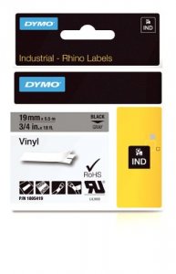 Dymo 1805419 Rhino 34in Gray Vinyl-19mm